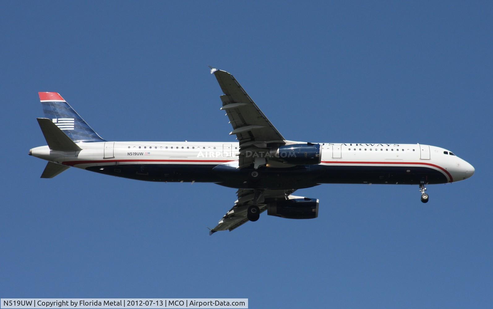 N519UW, 2009 Airbus A321-231 C/N 3881, US Airways A321