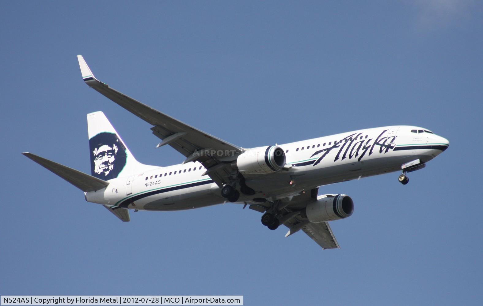 N524AS, 2009 Boeing 737-890 C/N 35195, Alaska 737-800
