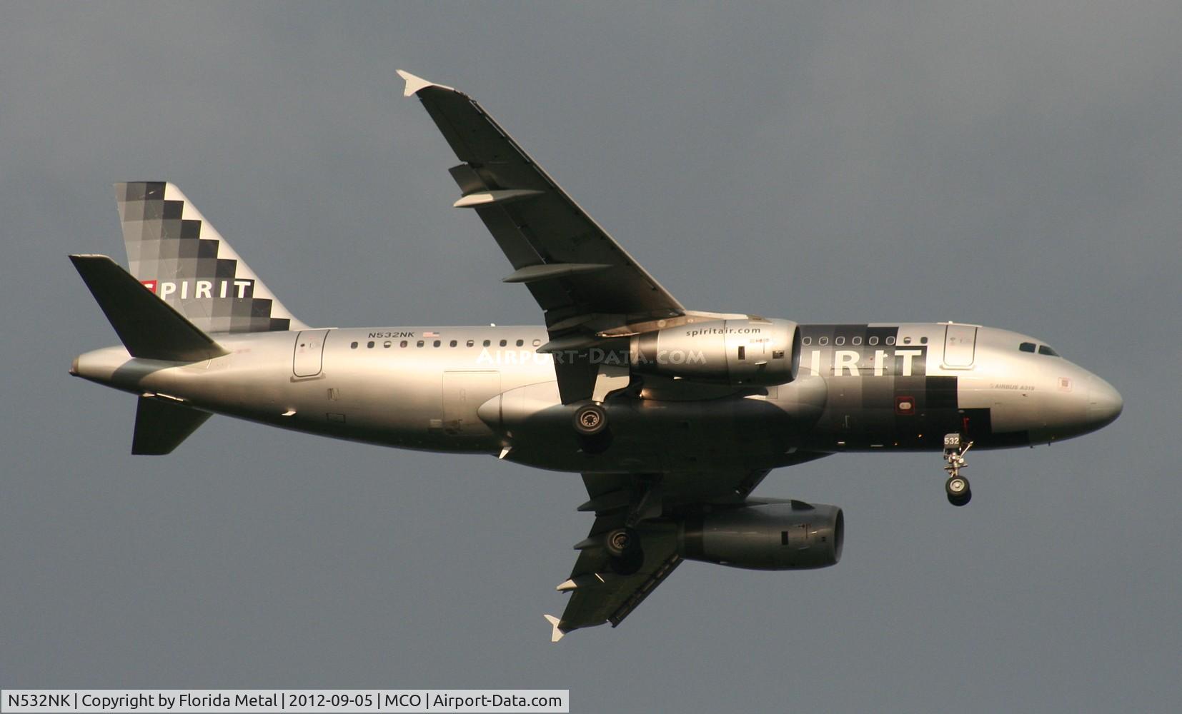 N532NK, 2007 Airbus A319-132 C/N 3165, Spirit A319