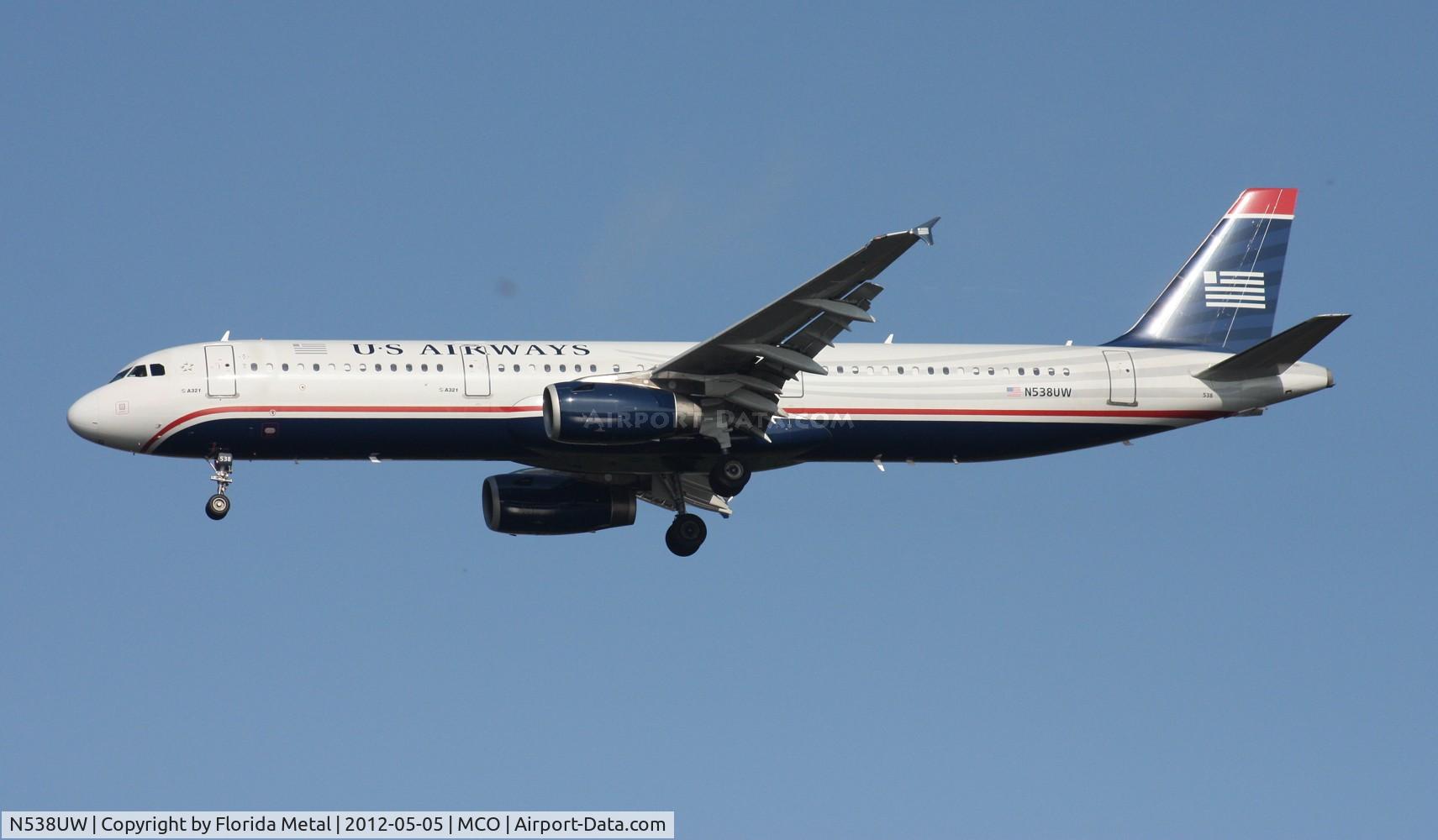 N538UW, 2009 Airbus A321-231 C/N 4050, US Airways A321