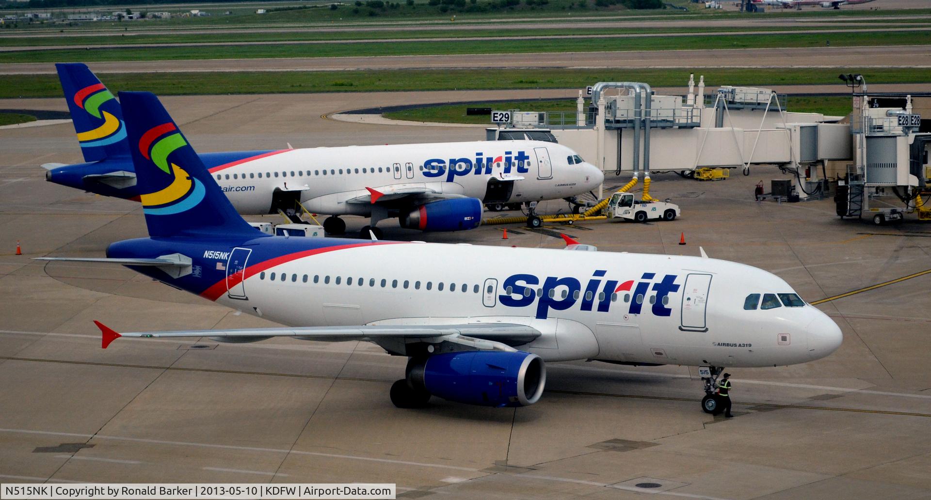 N515NK, 2006 Airbus A319-132 C/N 2698, Taxi DFW