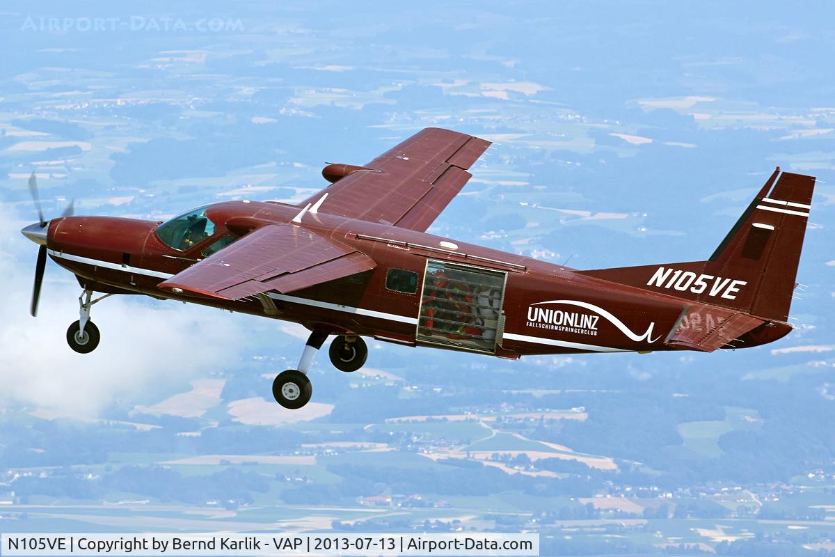 N105VE, 1998 Cessna 208B Grand Caravan C/N 208B0680, Exit over upper Austria