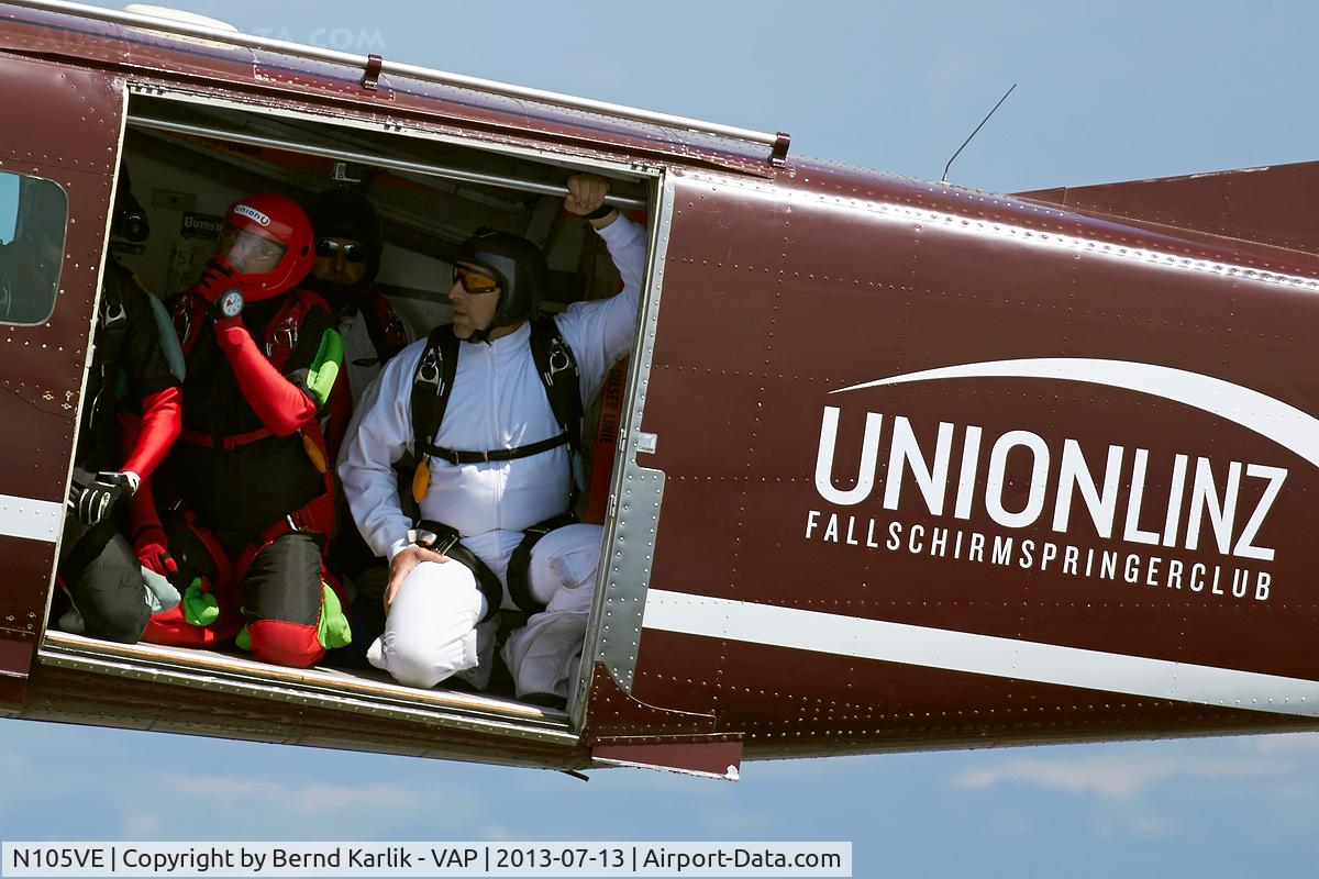 N105VE, 1998 Cessna 208B Grand Caravan C/N 208B0680, Exit over upper Austria