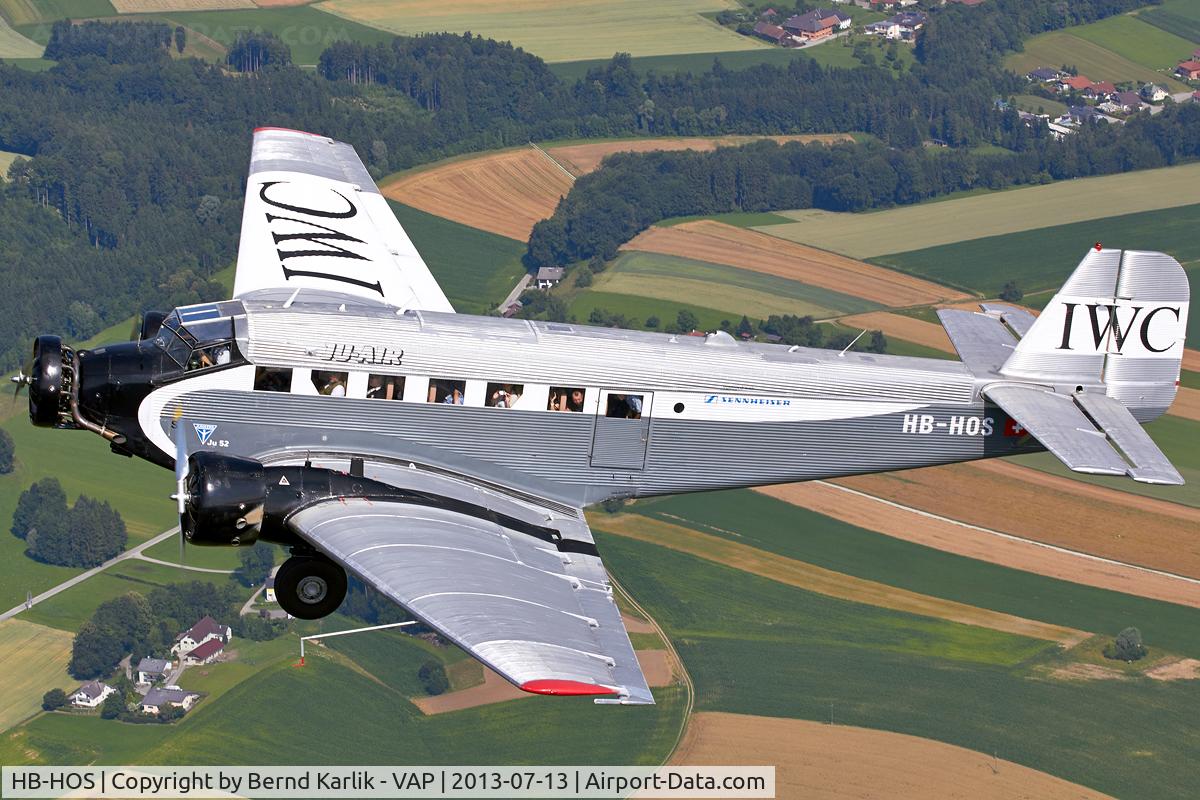 HB-HOS, 1939 Junkers Ju-52/3m g4e C/N 6580, Over Upper Austria