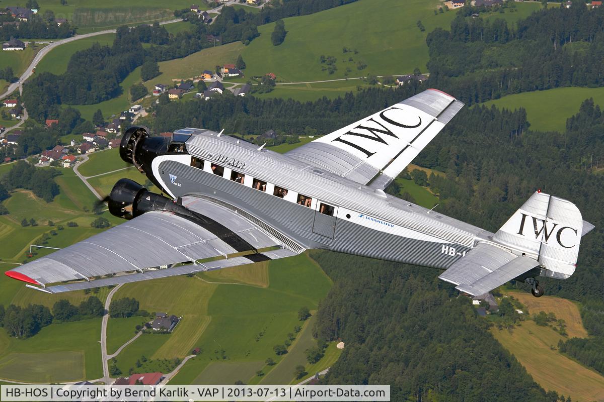 HB-HOS, 1939 Junkers Ju-52/3m g4e C/N 6580, Over Upper Austria