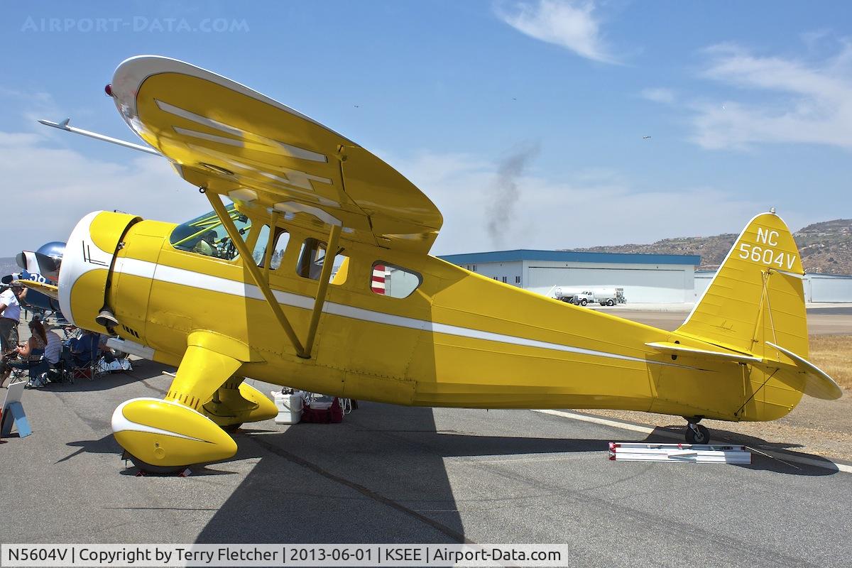 N5604V, 1943 Howard Aircraft DGA-15P C/N 859, Static Park - 2013 Wings over Gillespie Airshow , San Diego , CA