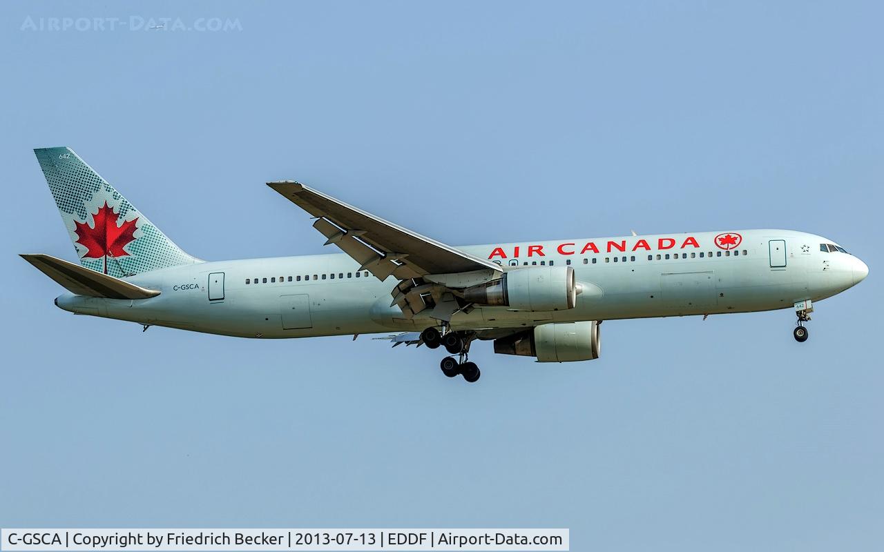 C-GSCA, 1991 Boeing 767-375/ER C/N 25121, on final at Frankfurt
