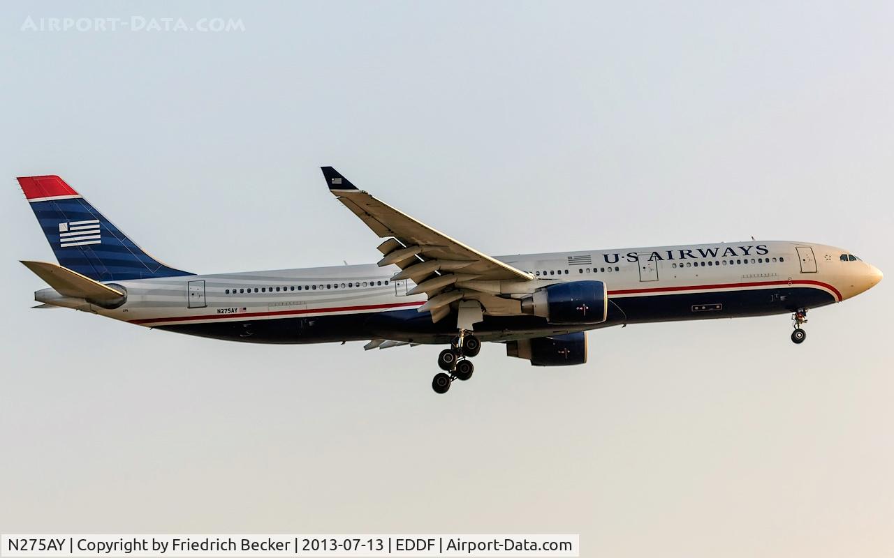N275AY, 2000 Airbus A330-323 C/N 0370, on final at Frankfurt