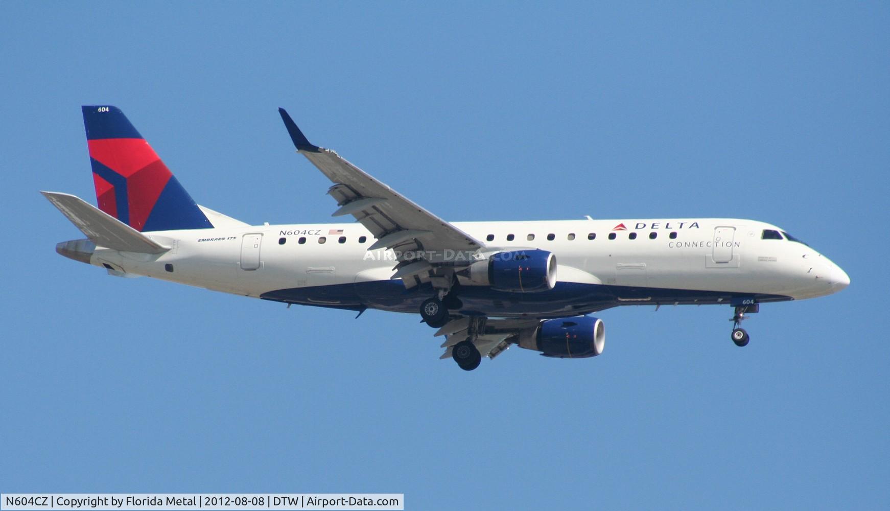 N604CZ, 2007 Embraer 175LR (ERJ-170-200LR) C/N 17000181, Delta Connection Compass E175