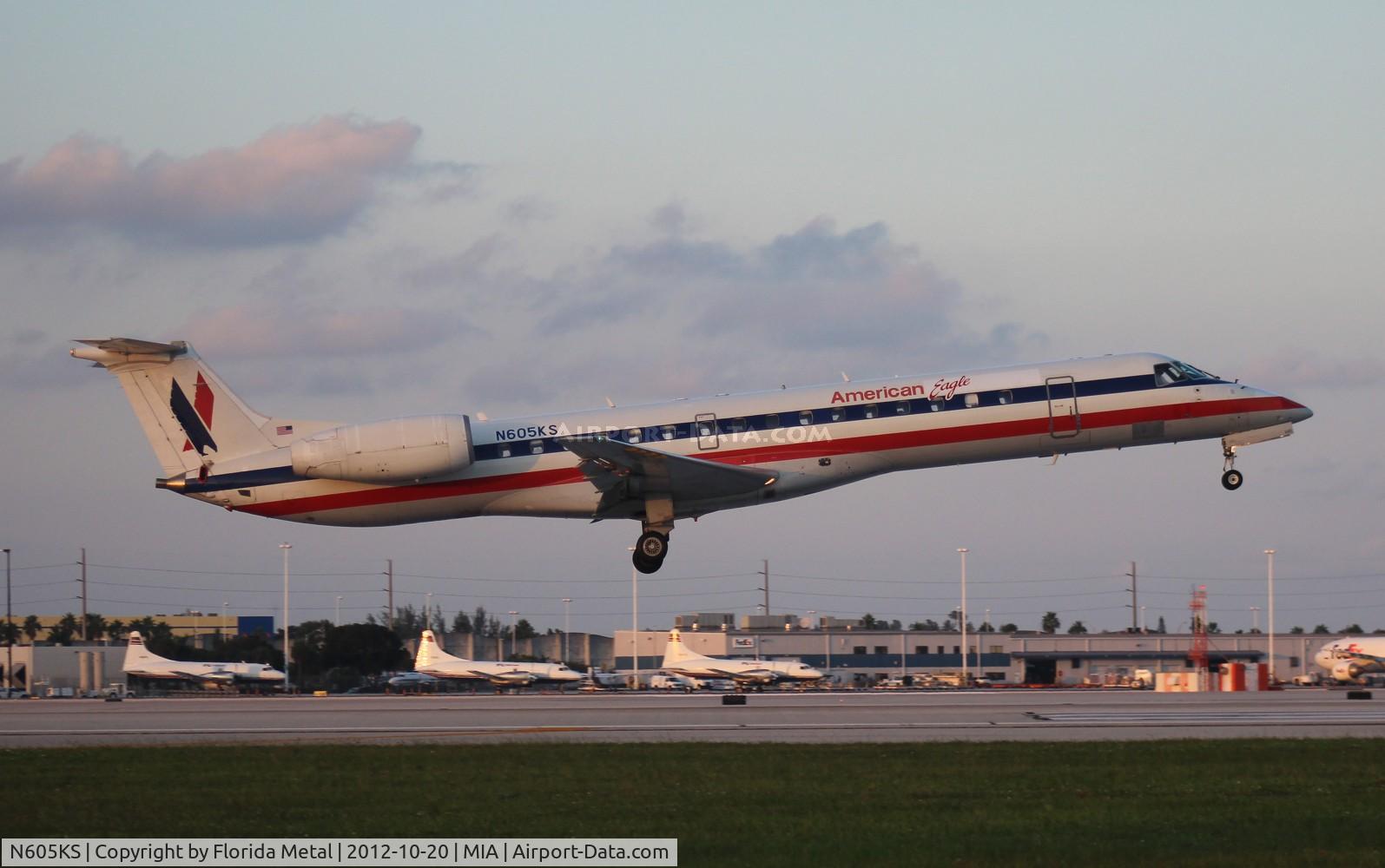 N605KS, 1998 Embraer ERJ-145LR (EMB-145LR) C/N 145059, Eagle E145