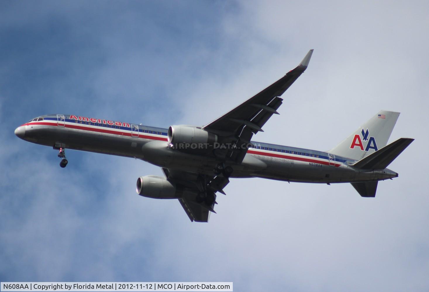 N608AA, 1996 Boeing 757-223 C/N 27446, American 757