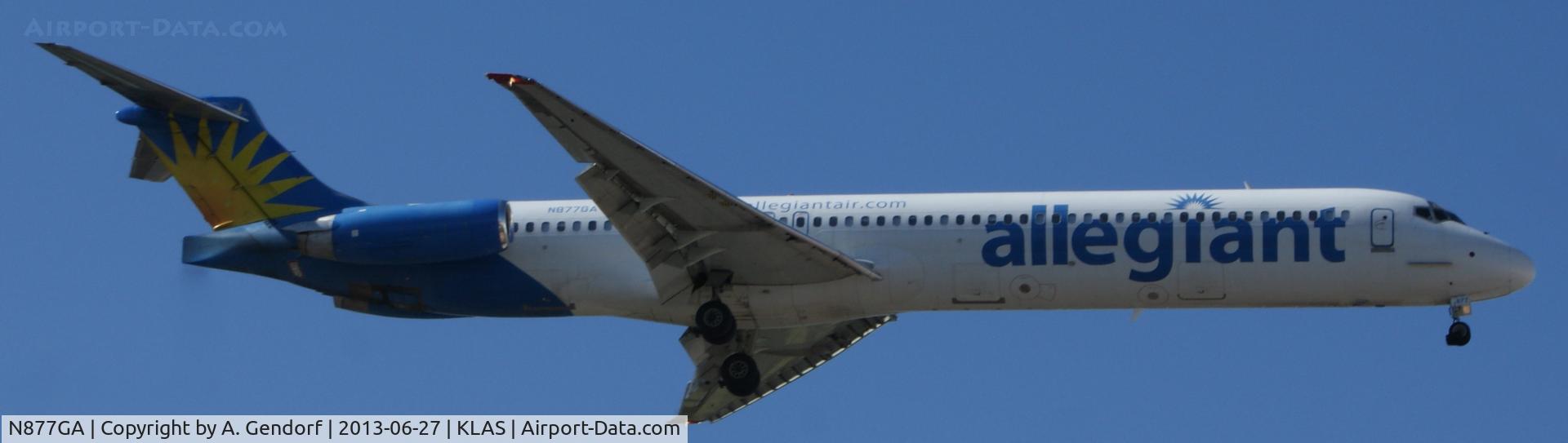 N877GA, 1994 McDonnell Douglas MD-83 (DC-9-83) C/N 53467, Allegiant Air, seen here landing at Las Vegas Int´l(KLAS)