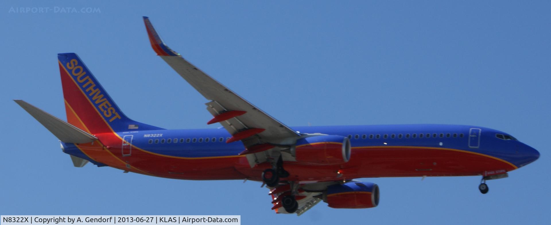 N8322X, 2012 Boeing 737-8H4 C/N 36997, Southwest, seen here on short finals at Las Vegas Int´l(KLAS)