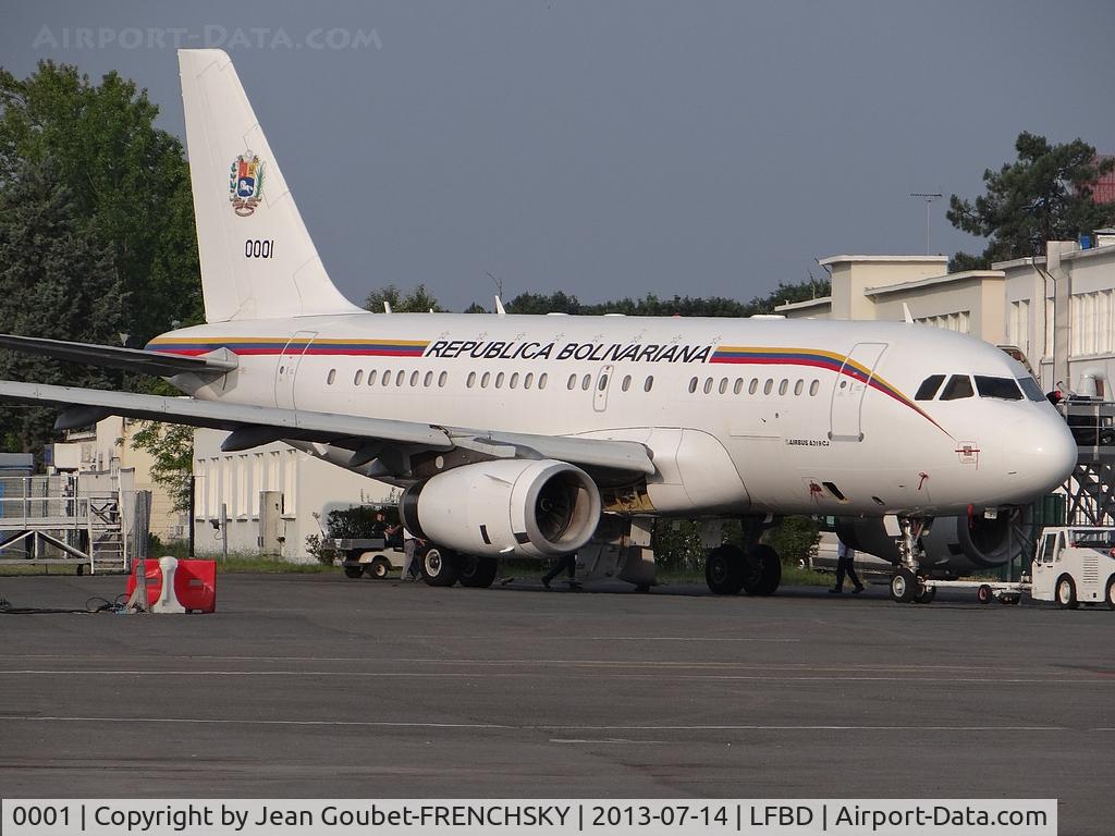 0001, 2001 Airbus ACJ319 (A319-133/CJ) C/N 1468, Republica Bolivariana