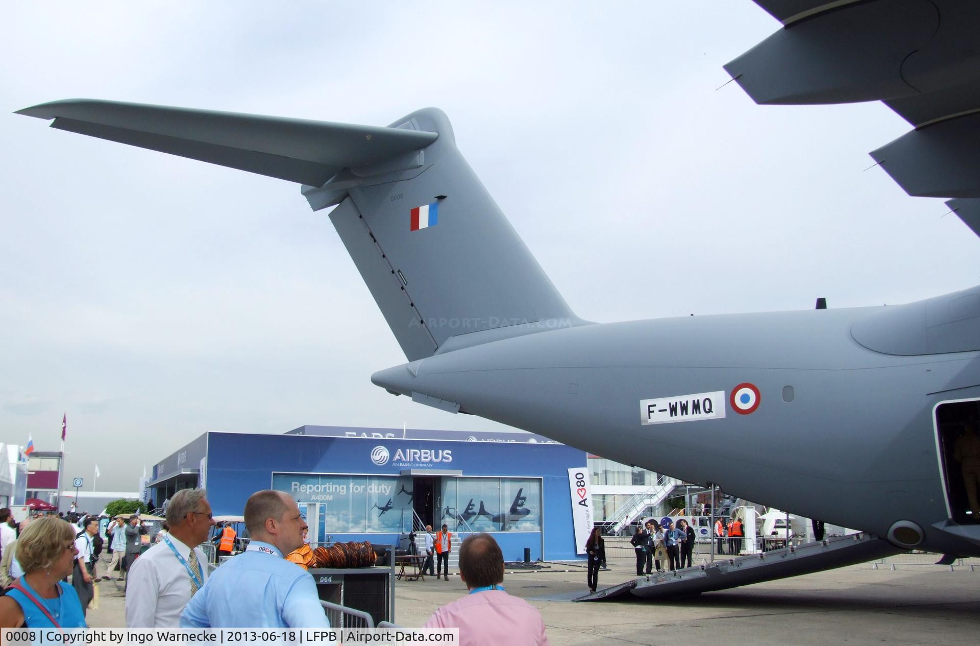 0008, Airbus A400M Atlas C/N 008, Airbus A400M for the Armee de l'Air at the Aerosalon 2013, Paris
