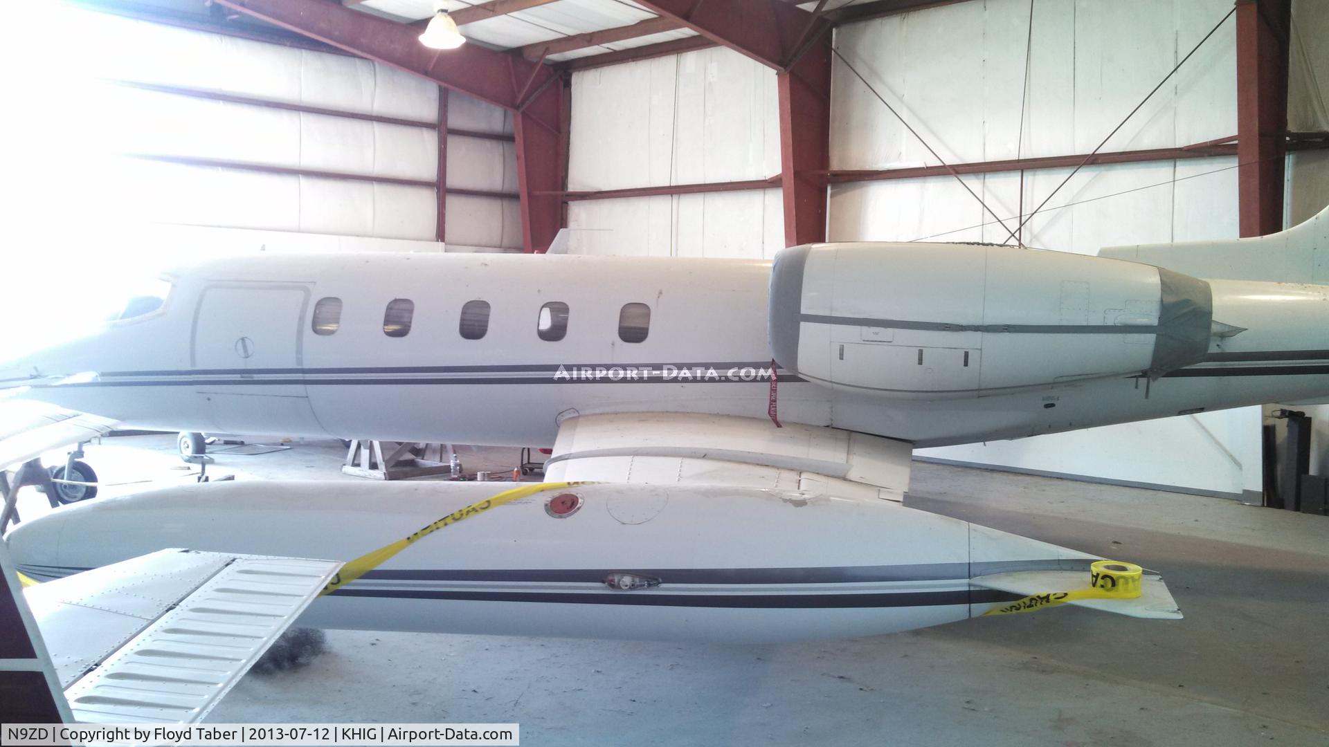 N9ZD, 1980 Gates Learjet 35A C/N 306, Sitting a little forlorn in the hangar