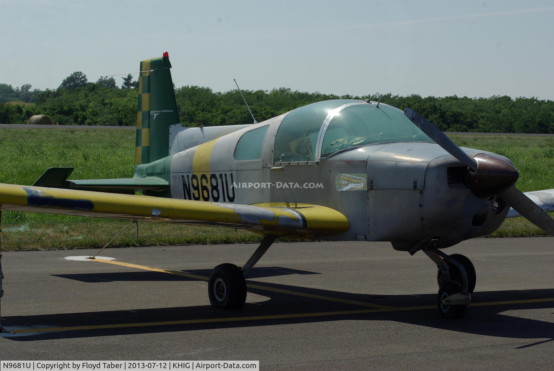 N9681U, Grumman American AA-1C Lynx C/N AA1C0096, a tired looking Yankee