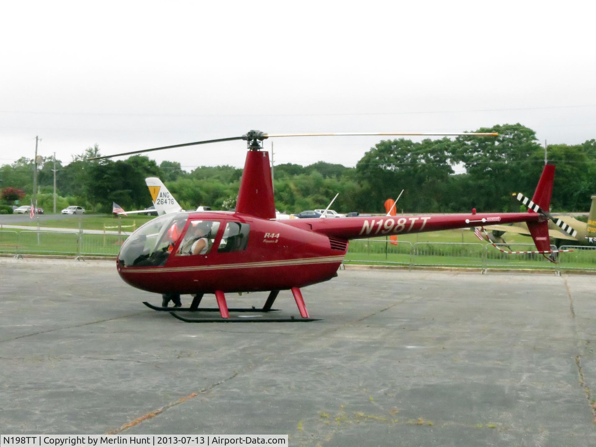 N198TT, 2006 Robinson R44 II C/N 11502, On the helipad at the Marietta, Georgia Museum of History's Aviation Wing Museum.