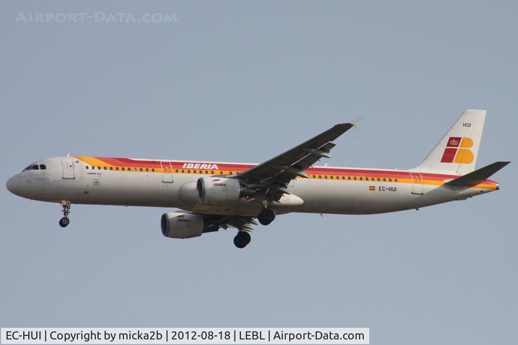 EC-HUI, 1999 Airbus A321-211 C/N 1027, Landing