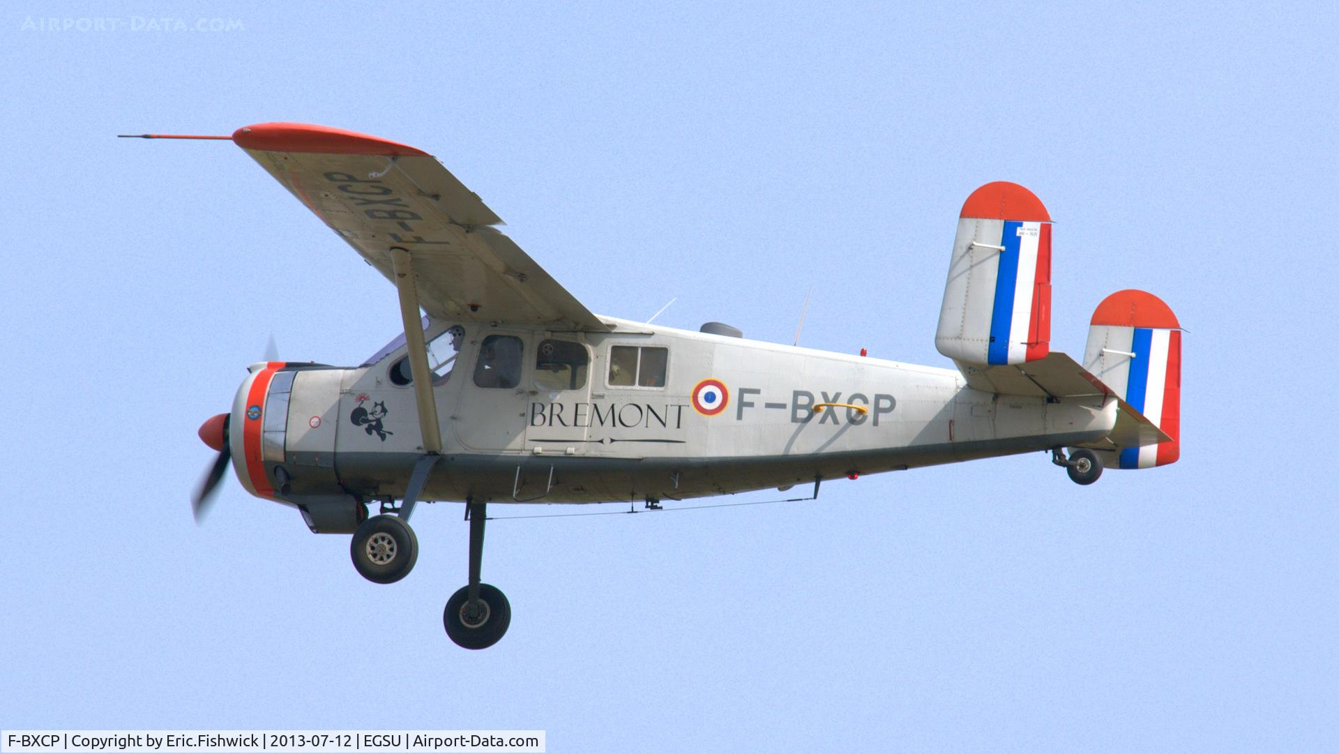 F-BXCP, 1960 Max Holste MH-1521M Broussard C/N 149, 41. F-BXCP on the eve of Flying Legends Air Show, Duxford - July 2013.
