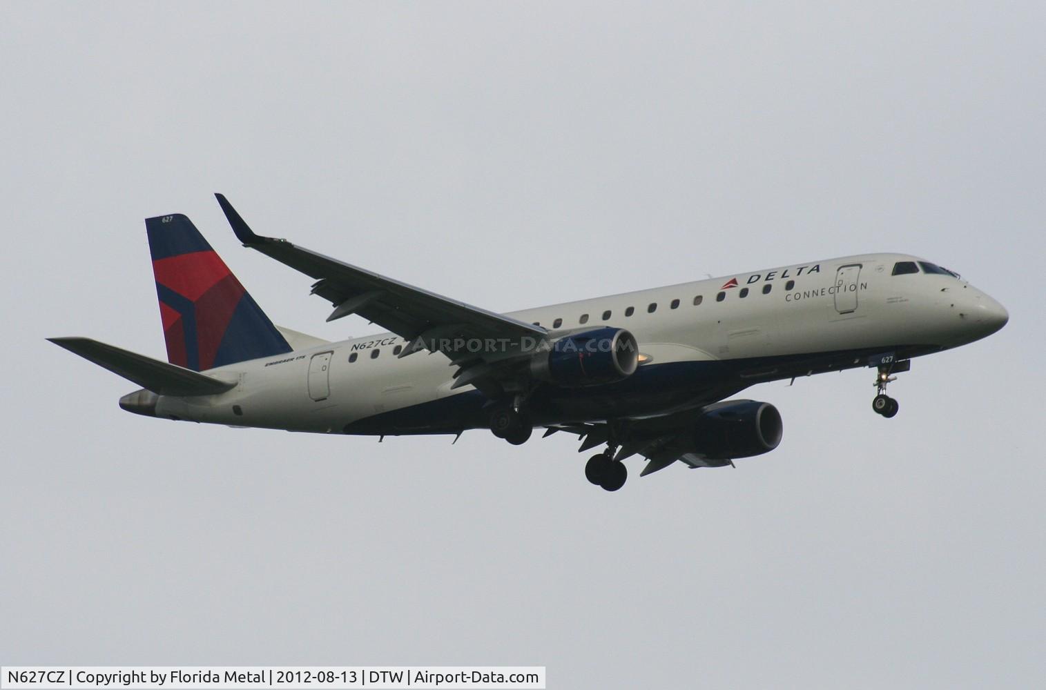 N627CZ, 2008 Embraer 175LR (ERJ-170-200LR) C/N 17000229, Compass E175