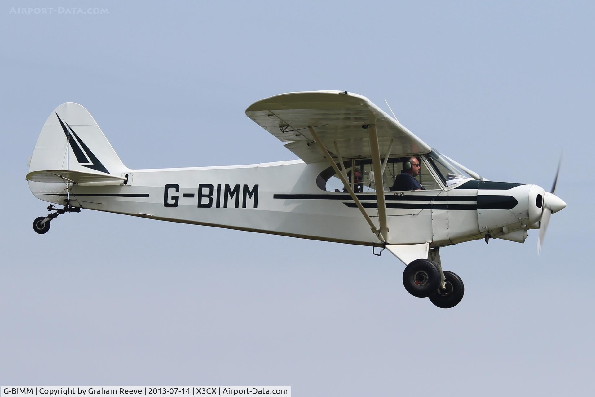 G-BIMM, 1955 Piper L-21B Super Cub (PA-18-135) C/N 18-3868, About to land at Northrepps.