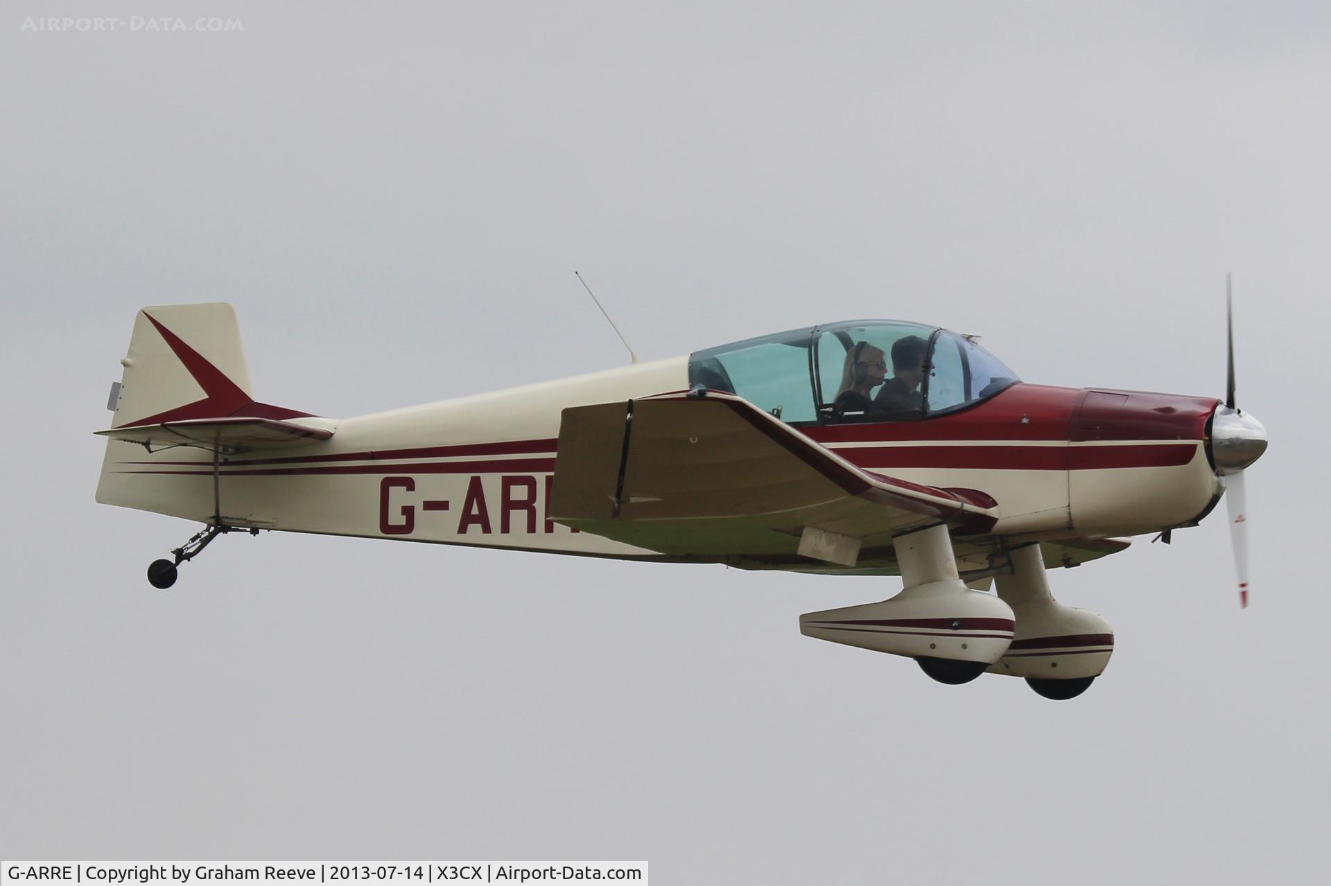 G-ARRE, 1961 SAN Jodel DR-1050 Ambassadeur C/N 275, About to land at Northrepps.