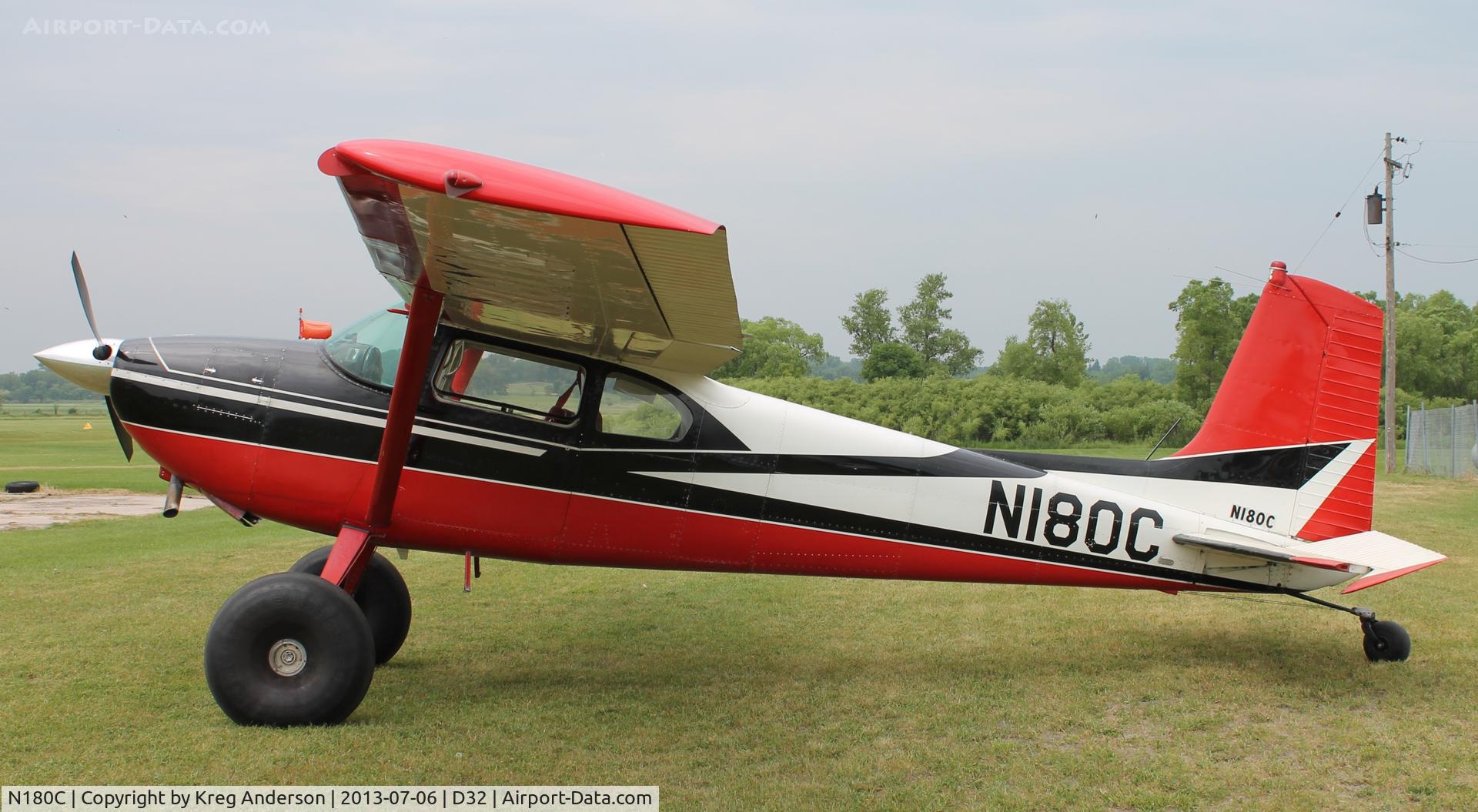 N180C, 1956 Cessna 180 C/N 32312, 2013 Starbuck Fly-in
