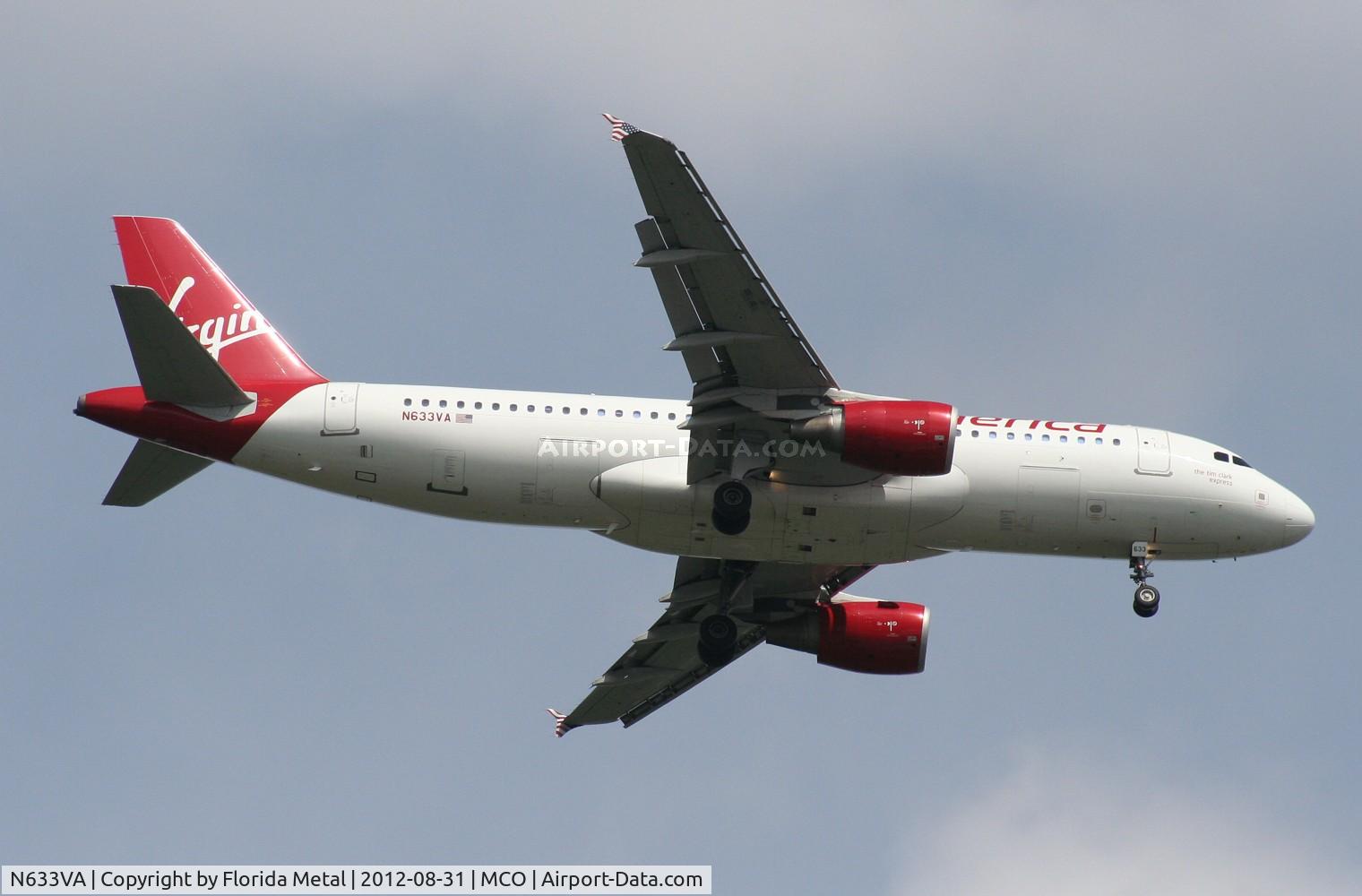 N633VA, 2007 Airbus A320-214 C/N 3230, Virgin America A320