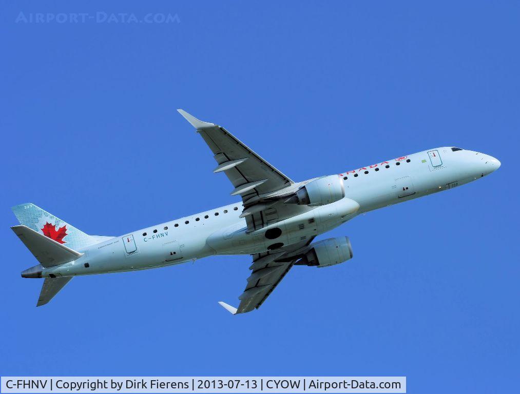 C-FHNV, 2007 Embraer 190AR (ERJ-190-100IGW) C/N 19000075, Mid-morning depature for Toronto (CYYZ).