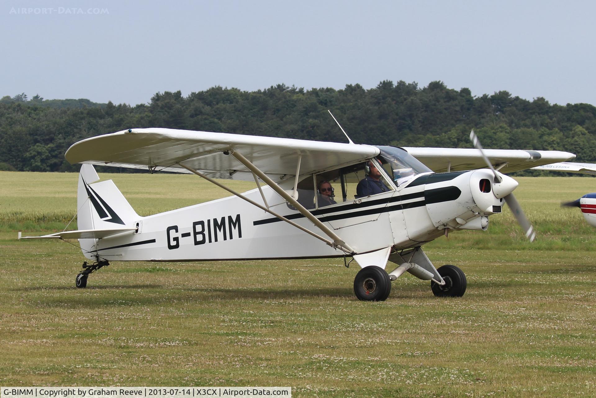 G-BIMM, 1955 Piper L-21B Super Cub (PA-18-135) C/N 18-3868, Just landed at Norhtrepps.