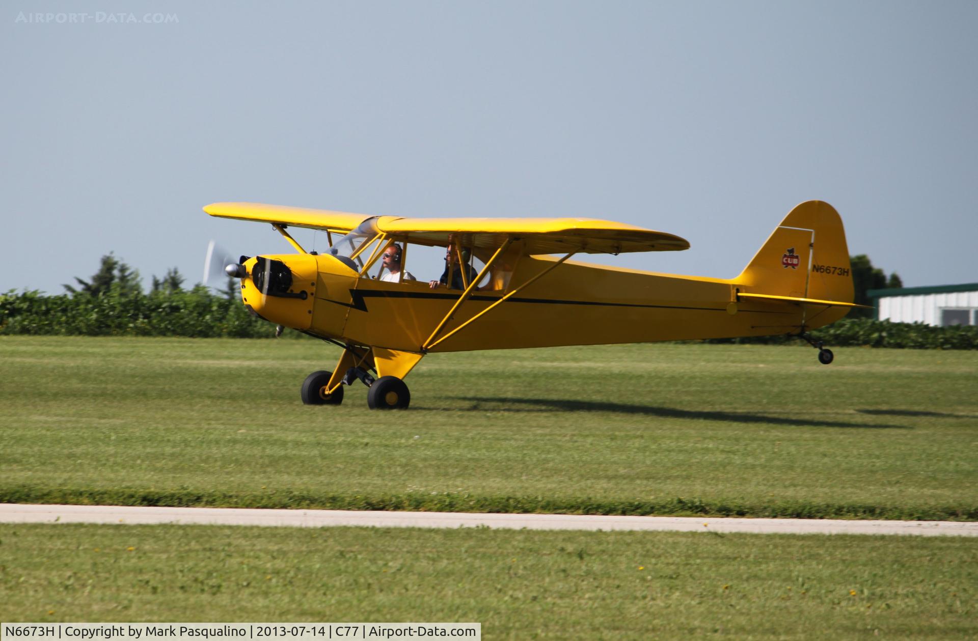 N6673H, 1946 Piper J3C-65 Cub C/N 19877, Piper J3C-65