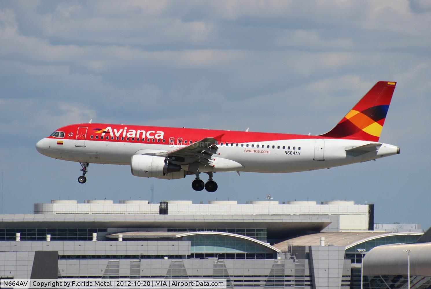 N664AV, 2008 Airbus A320-214 C/N 3664, Avianca A320