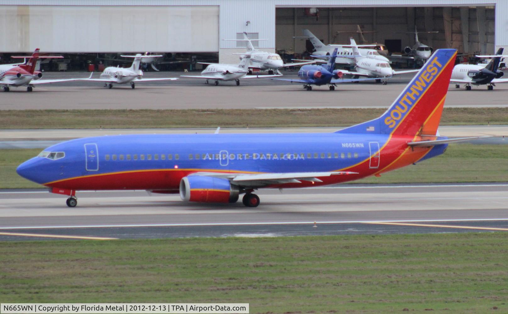 N665WN, 1986 Boeing 737-3Y0 C/N 23497, Southwest 737-300
