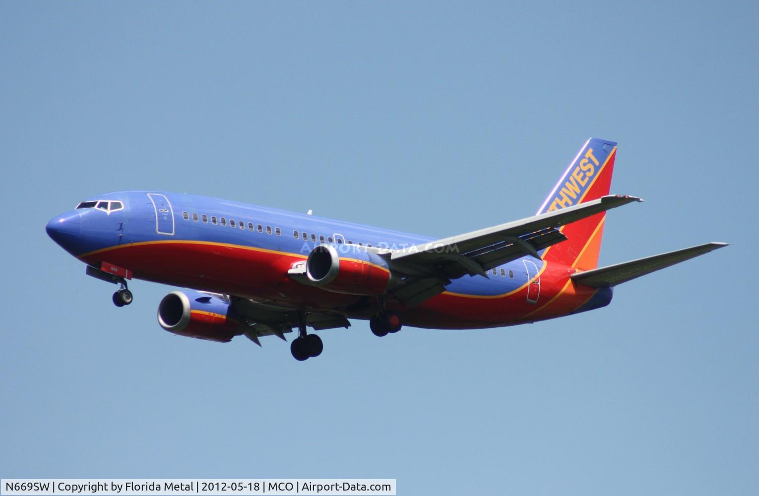 N669SW, 1987 Boeing 737-3A4 C/N 23752, Southwest 737-300