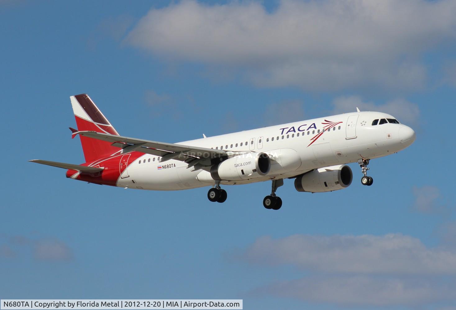 N680TA, 2008 Airbus A320-233 C/N 3538, Taca A320