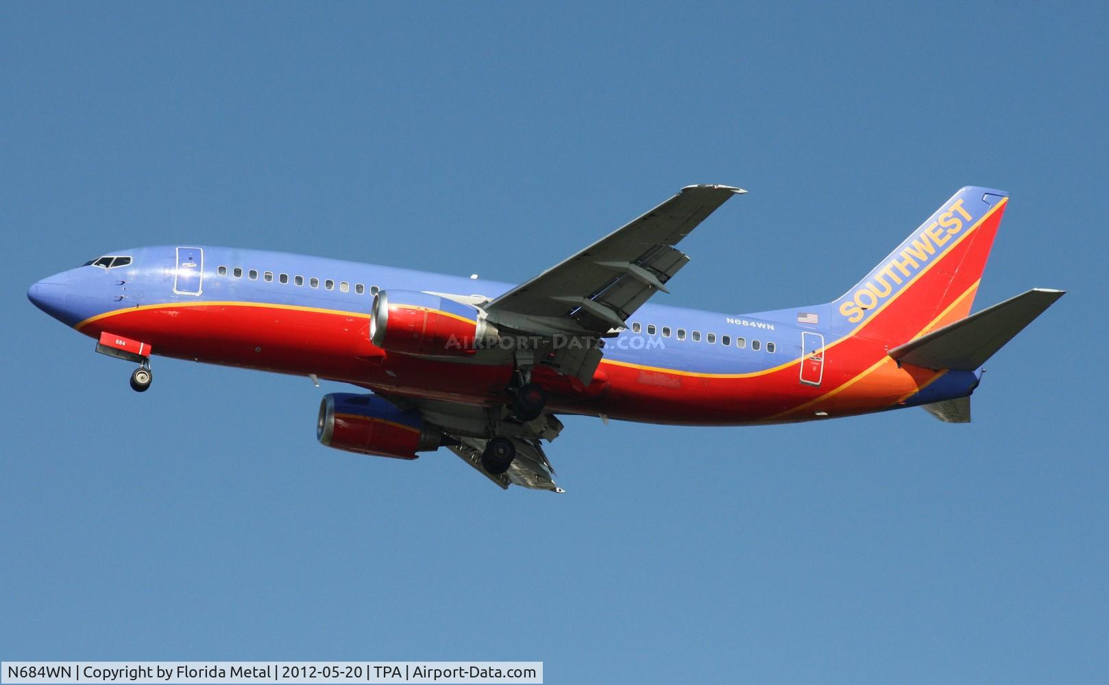 N684WN, 1988 Boeing 737-3TO C/N 23941, Southwest 737-300