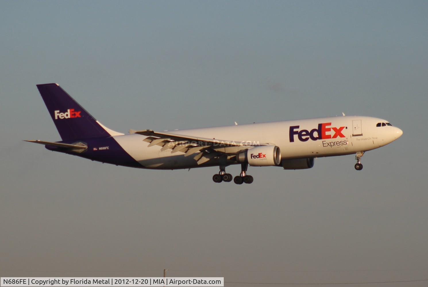 N686FE, 1999 Airbus A300F4-605R C/N 0804, Fed Ex A300