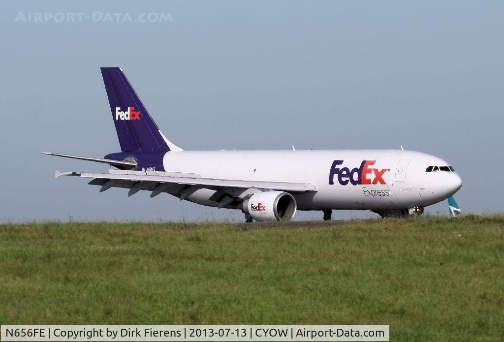 N656FE, 1995 Airbus A300F4-605R C/N 745, Just coming in on rwy 7 from Buffalo, (KBUF) and heading for the Fedex terminal.