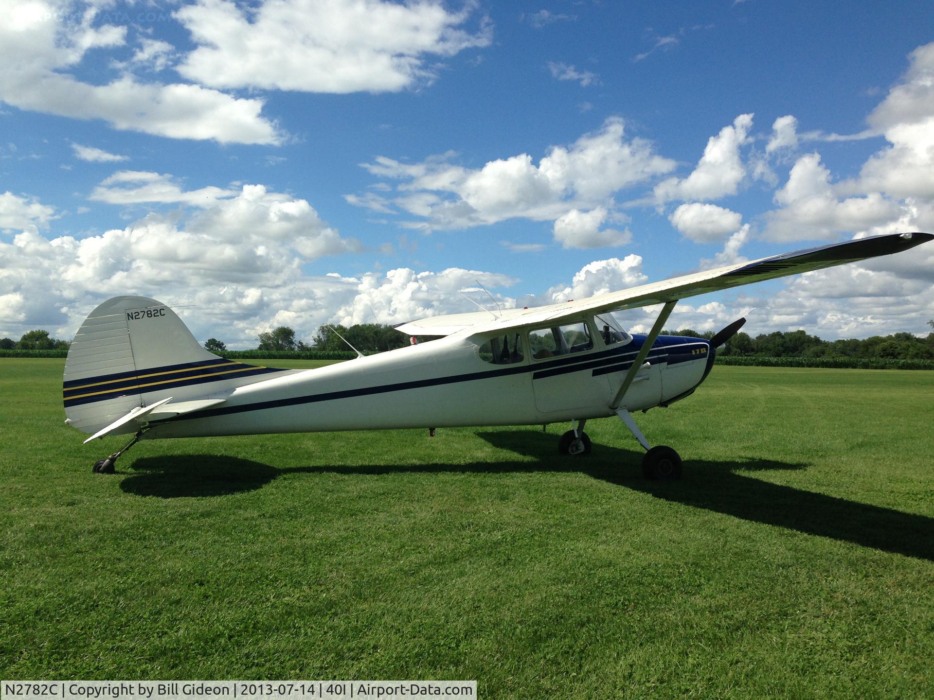 N2782C, 1954 Cessna 170B C/N 26326, Red Stewart Airfield, Waynesville, Ohio
