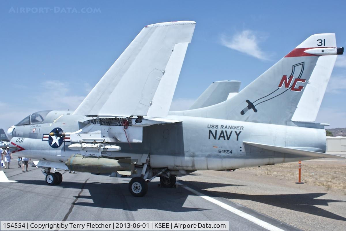 154554, LTV A-7B Corsair II C/N B-194, At 2013 Wings Over Gillespie Airshow , San Diego , California