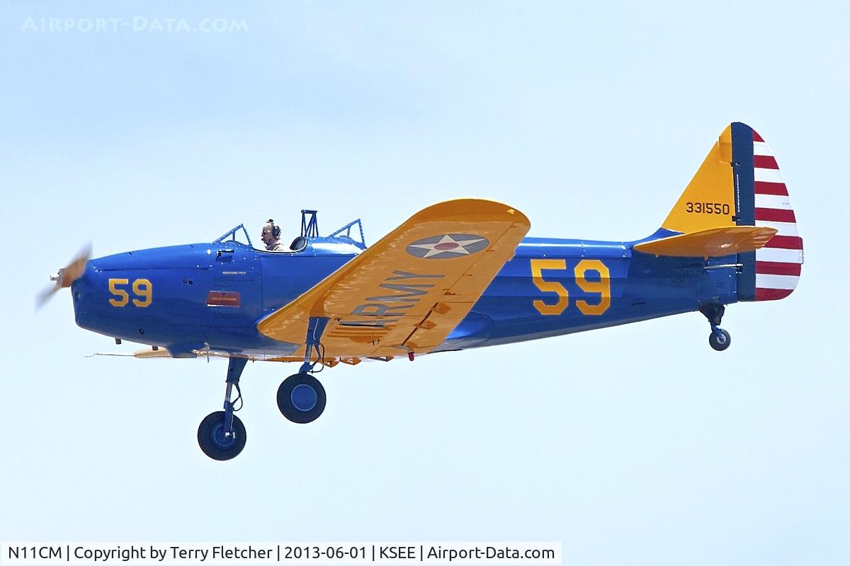 N11CM, 1949 Fairchild M-62A C/N 9884AE, At 2013 Wings Over Gillespie Airshow , San Diego , California