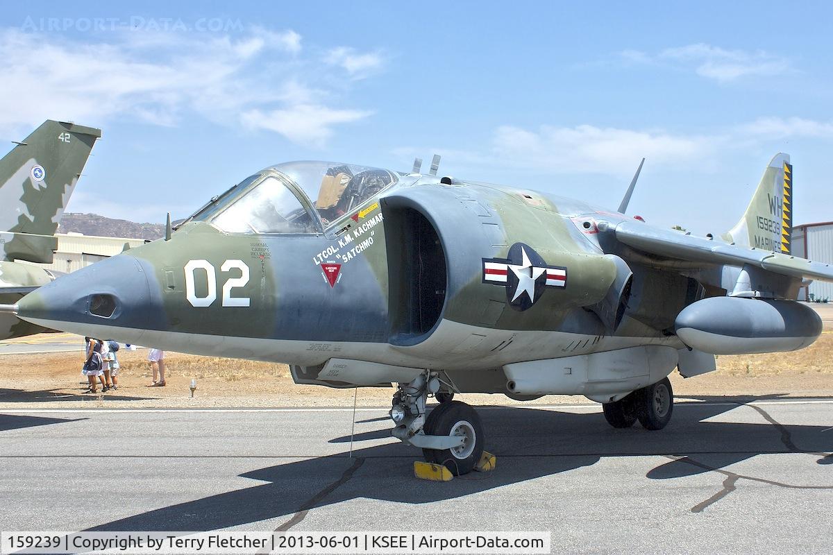 159239, Hawker Siddeley AV-8C Harrier C/N 712148, At 2013 Wings Over Gillespie Airshow , San Diego , California