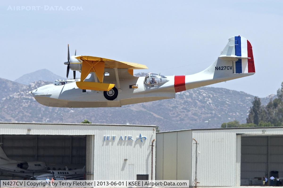 N427CV, 1943 Consolidated (Canadian Vickers) PBV-1A Canso A C/N 427, At 2013 Wings Over Gillespie Airshow , San Diego , California