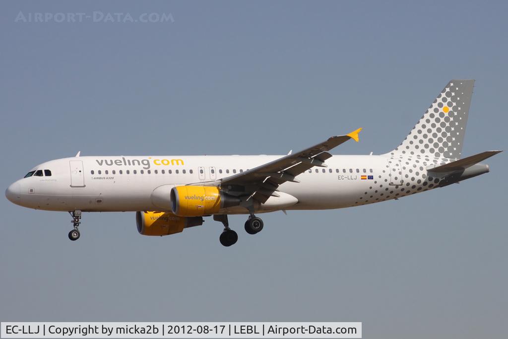EC-LLJ, 2011 Airbus A320-214 C/N 4661, Landing