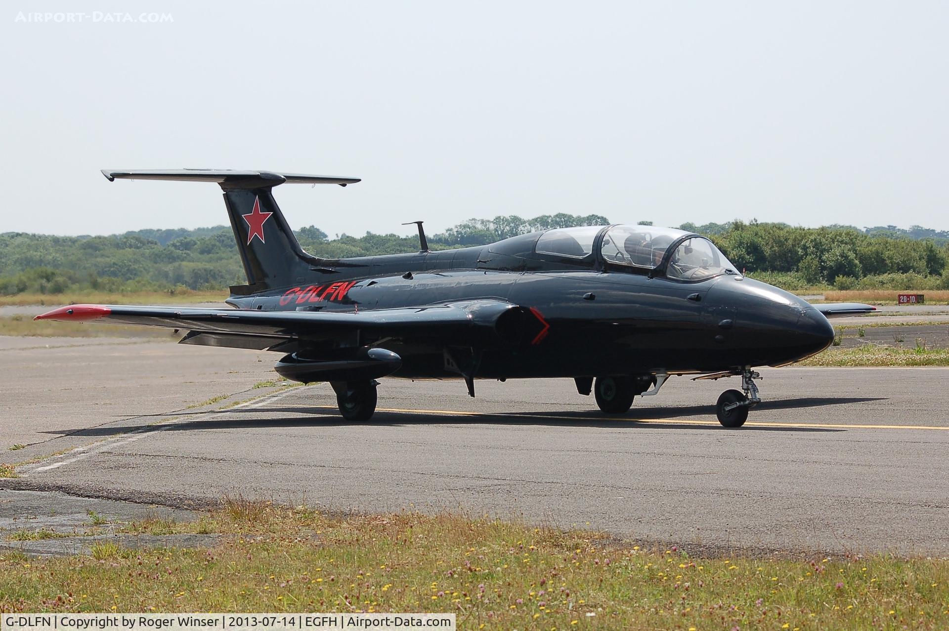 G-DLFN, 1972 Aero L-29 Delfin C/N 294872, Rebel 1 of the Red Star Rebels formation aerobatic team taxying prior to departure and displaying at the Wales National Air Show, Swansea Bay.