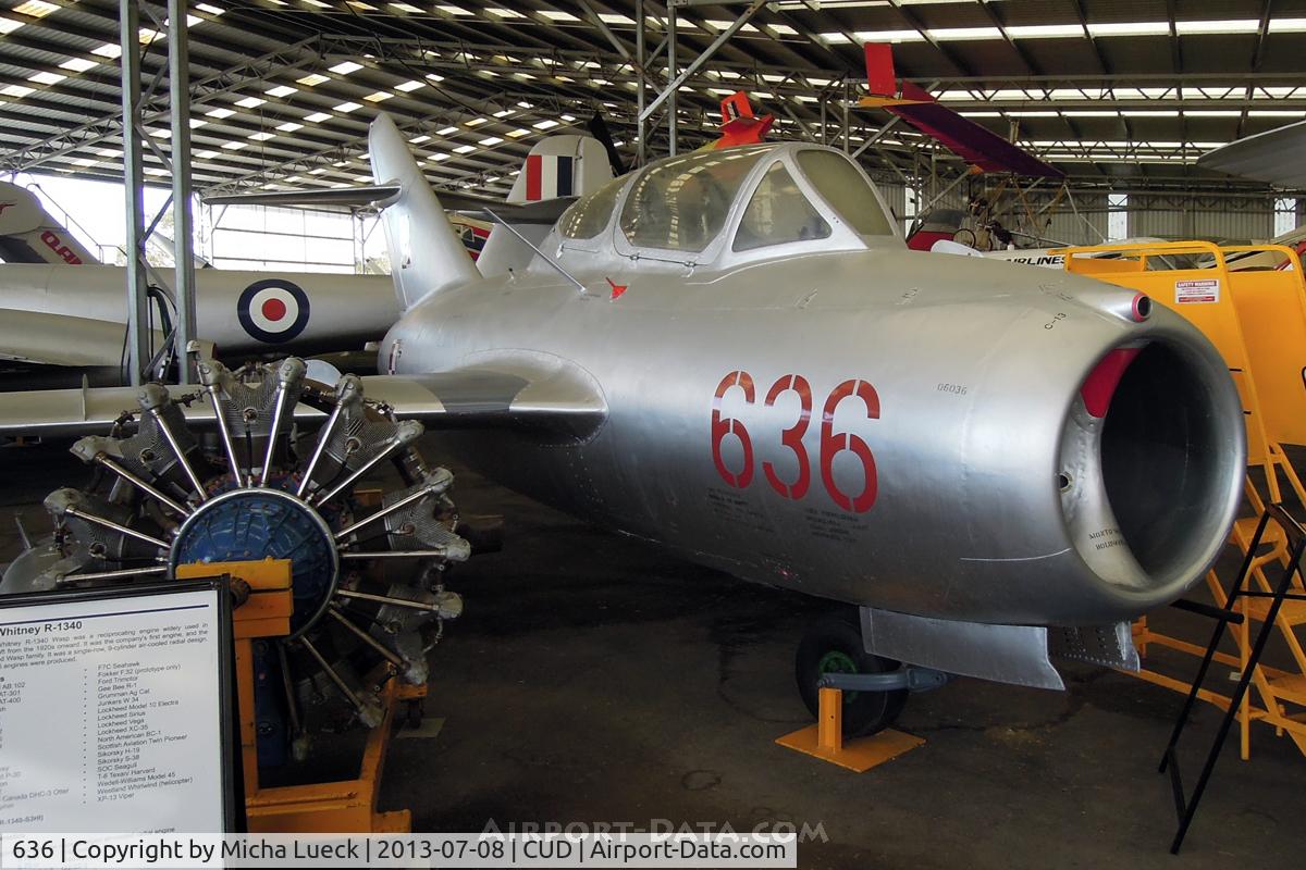 636, 1953 PZL-Mielec SBLim-2 (MiG-15UTI) C/N 1A-06036, At the Queensland Air Museum, Caloundra