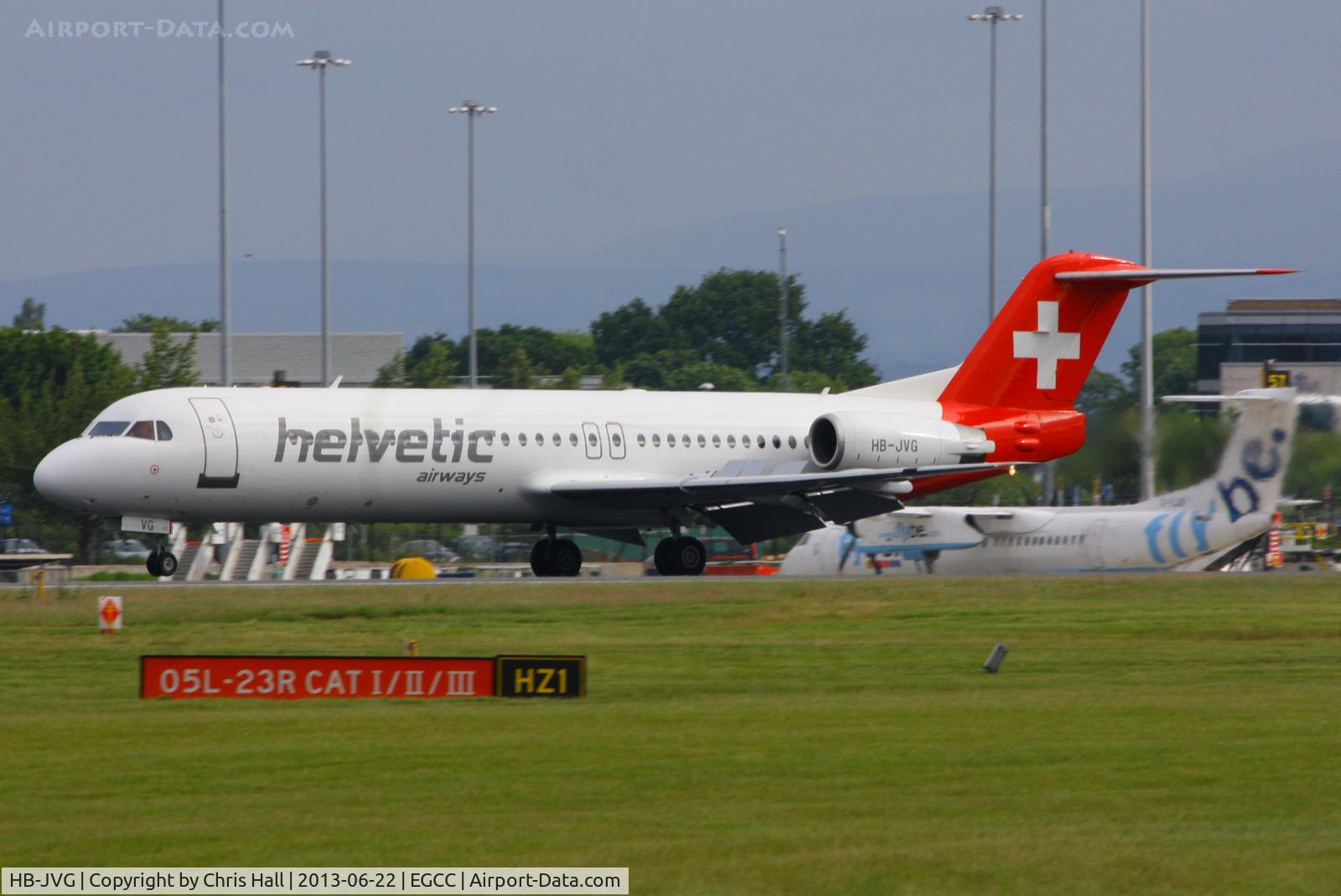 HB-JVG, 1993 Fokker 100 (F-28-0100) C/N 11478, Helvetic Airways