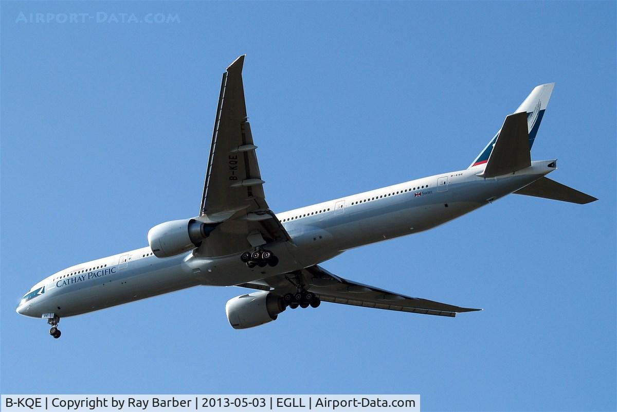B-KQE, 2013 Boeing 777-367/ER C/N 41432, Boeing 777-367ER [41432] (Cathay Pacific Airways) Home~G 03/05/2013. On approach 27R.