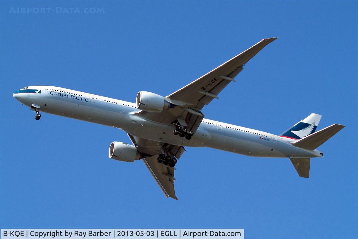 B-KQE, 2013 Boeing 777-367/ER C/N 41432, Boeing 777-367ER [41432] (Cathay Pacific Airways) Home~G 03/05/2013. On approach 27R.
